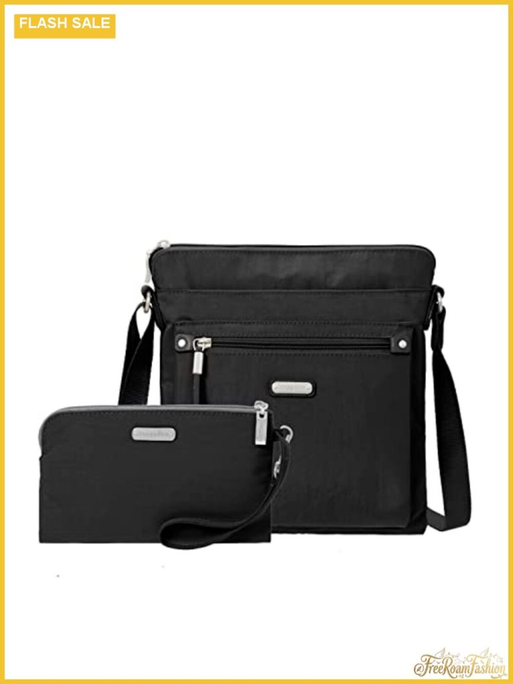Baggallini Go Bagg RFID Phone Wristlet Water-Resistant Crossbody Travel Purse